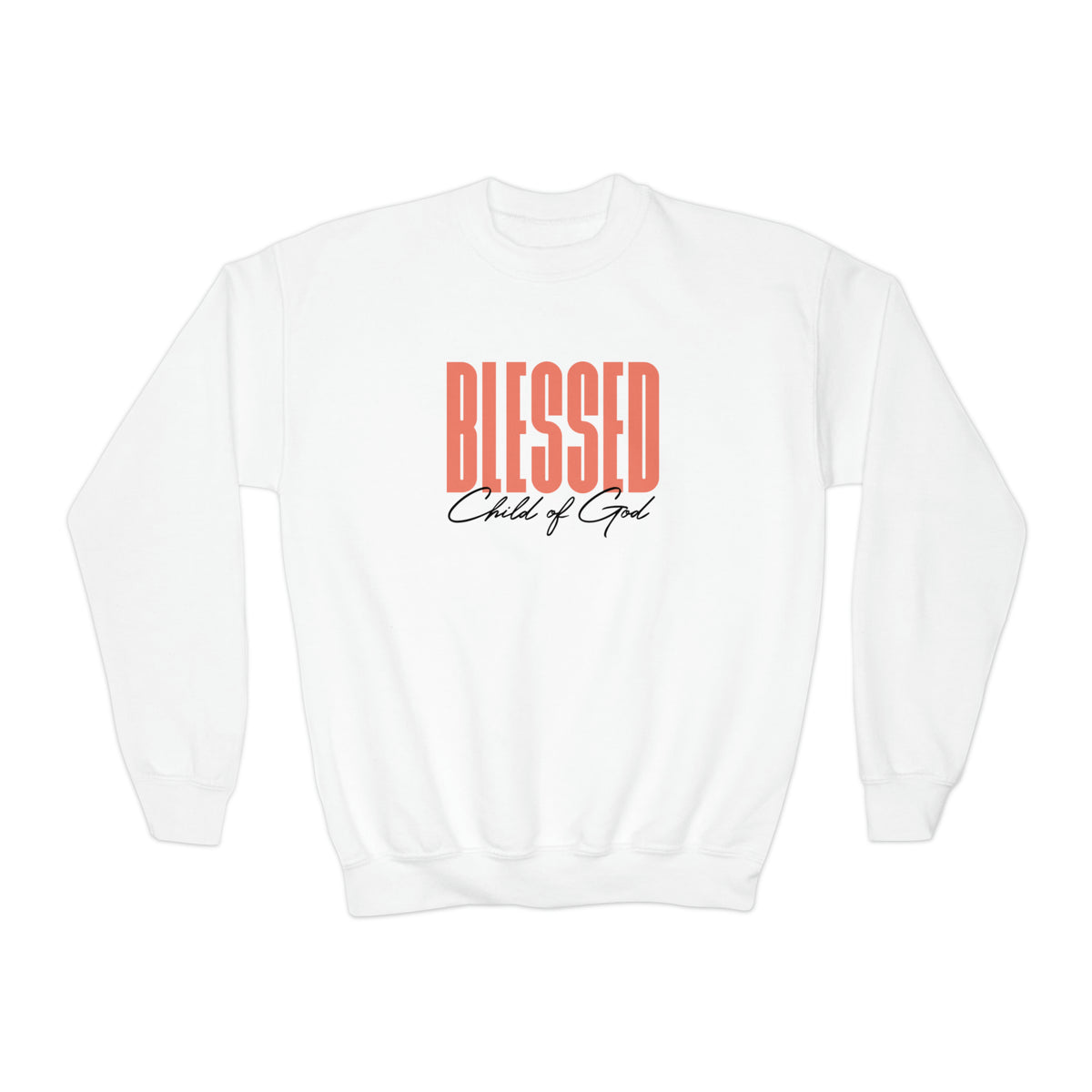 Blessed Child of God Youth Crewneck Sweatshirt