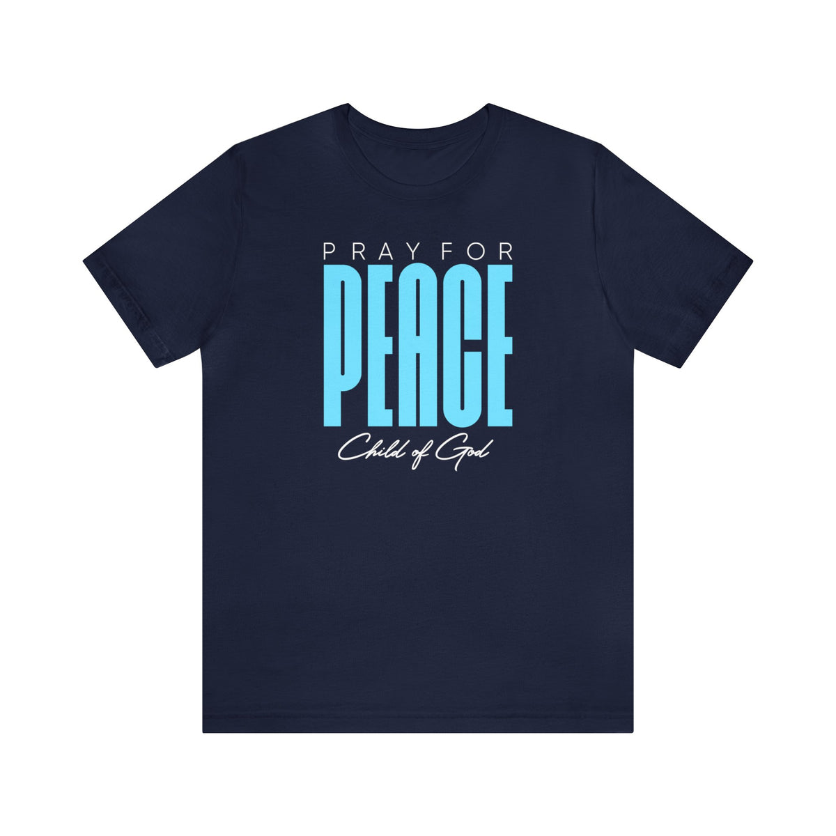 Pray for Peace Men's Jersey Short Sleeve Tee