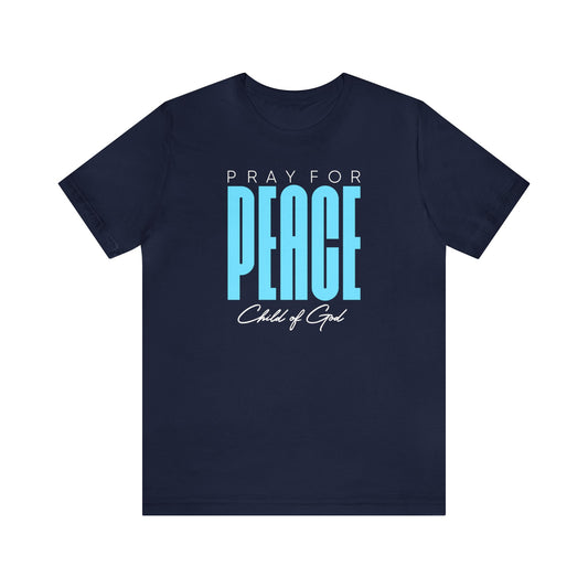 Beten Sie für den Frieden Herren-Jersey-Kurzarm-T-Shirt