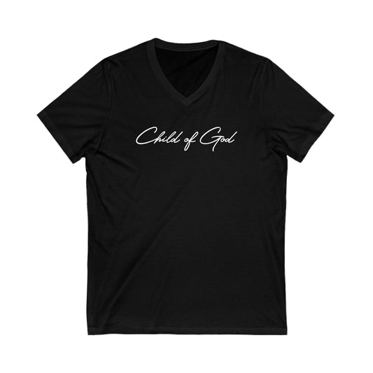 Classic Design Unisex Jersey Short Sleeve V-Neck Tee