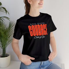 Camiseta unissex de manga curta God Given Courage