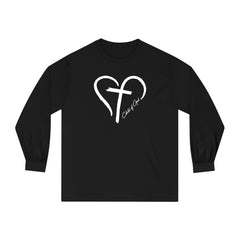 Heart and Cross Men's Long Sleeve T-Shirt