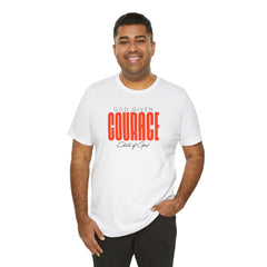 God Given Courage Men's Jersey Short Sleeve Tee