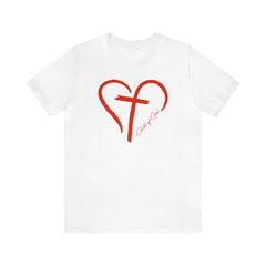 Heart and Cross Men's Jersey Short Sleeve Tee