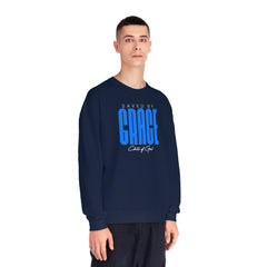 Saved by Grace Men's NuBlend® Crewneck Sweatshirt