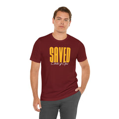 Saved Child of God Men's Jersey Short Sleeve Tee