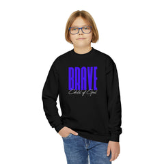 Brave Child of God Youth Crewneck Sweatshirt