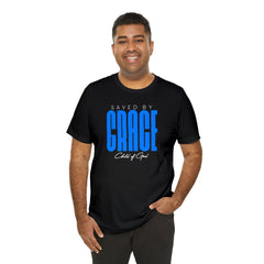 Saved By Grace Men's Jersey Short Sleeve Tee