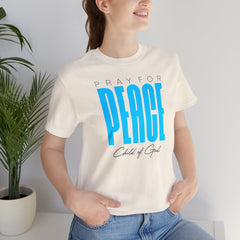 Pray for Peace Unisex Jersey Short Sleeve Tee