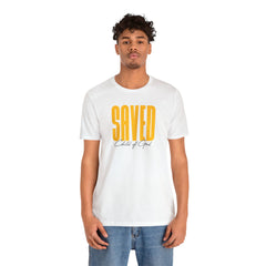 Saved Child of God Men's Jersey Short Sleeve Tee