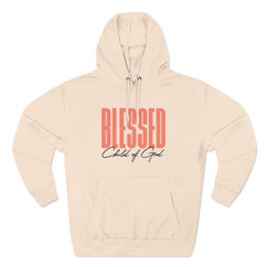 Blessed Child of God Men's Premium Pullover Hoodie