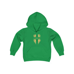 Shield and Cross Youth Heavy Blend Hooded Sweatshirt