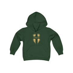 Shield and Cross Youth Heavy Blend Hooded Sweatshirt