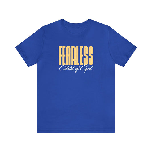 Fearless Child of God Herren-Jersey-Kurzarm-T-Shirt