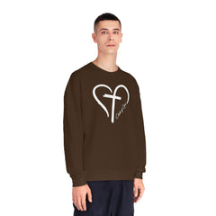 Heart and Cross Men's NuBlend® Crewneck Sweatshirt