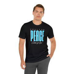 Pray for Peace Men's Jersey Short Sleeve Tee