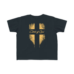 Camiseta de jérsei infantil Shield and Cross para criança