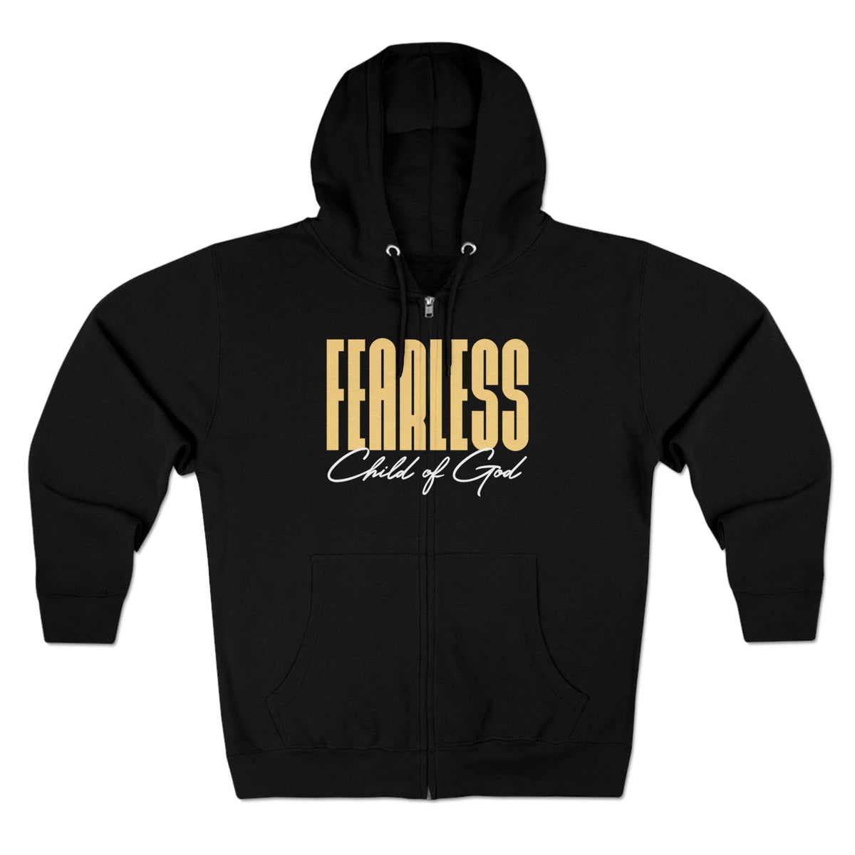 Fearless Child of God Men's Premium Full Zip Hoodie