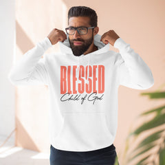 Pulôver masculino com capuz premium abençoado Filho de Deus