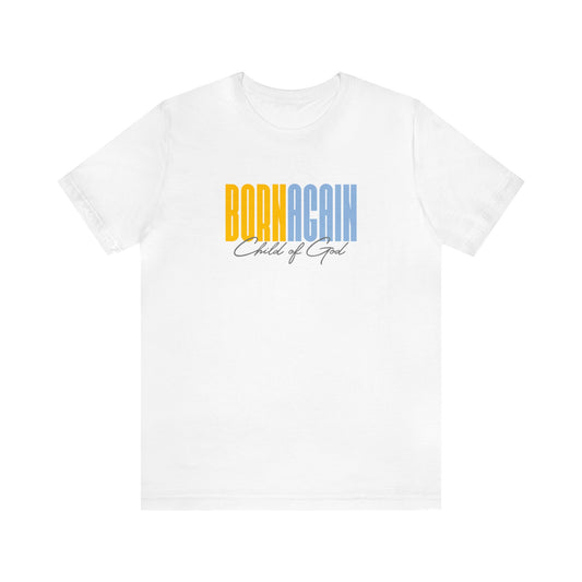 Born Again Child of God Herren-Jersey-Kurzarm-T-Shirt