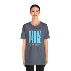 Pray for Peace Unisex Jersey Short Sleeve Tee