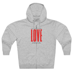 Unconditional Love Men's Premium Full Zip Hoodie