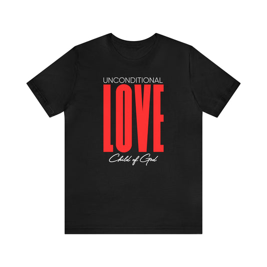 Unconditional Love Herren-Jersey-Kurzarm-T-Shirt
