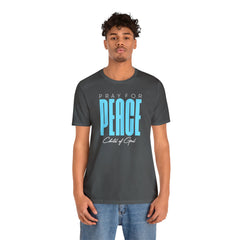 Pray for Peace Men's Jersey Short Sleeve Tee