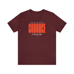 Camiseta unissex de manga curta God Given Courage