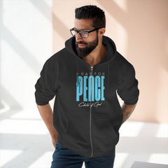 Pray for Peace Men's Premium Full Zip Hoodie