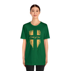 Camiseta de manga curta unissex Shield and Cross