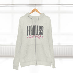 Fearless Child of God Unisex Premium Full Zip Hoodie