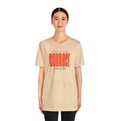 Camiseta unissex de manga curta God Given Courage