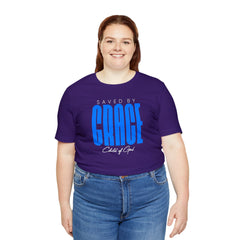 Camiseta de manga curta unissex Saved By Grace