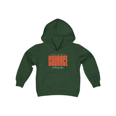 God Given Courage Youth Heavy Blend Hooded Sweatshirt