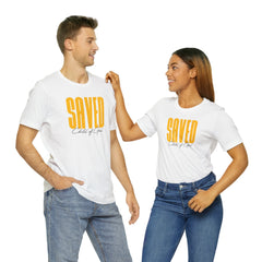 Camiseta unissex de manga curta Saved Child of God