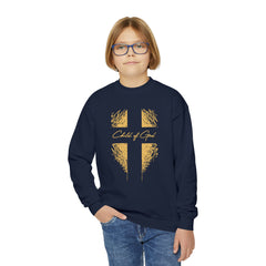 Shield and Cross Youth Crewneck Sweatshirt