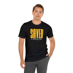 Saved Child of God Men's Jersey Short Sleeve Tee