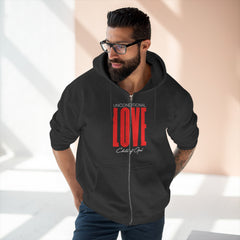 Unconditional Love Men's Premium Full Zip Hoodie