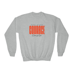 God Given Courage Youth Crewneck Sweatshirt