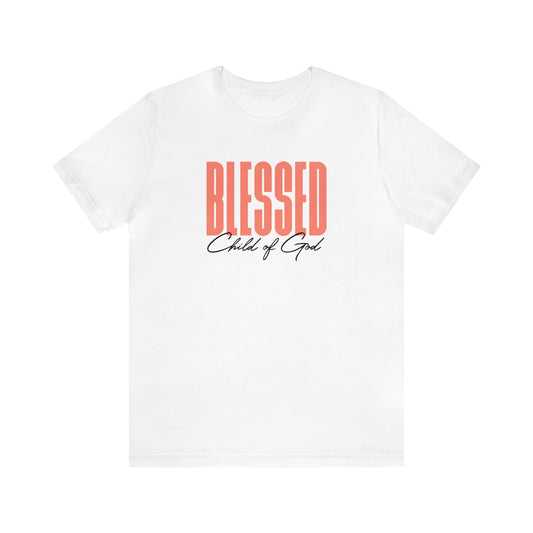 Gesegnetes Kind Gottes Unisex Jersey Kurzarm-T-Shirt