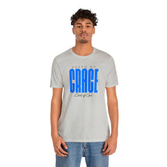 Saved By Grace Men's Jersey Short Sleeve Tee