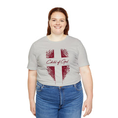 Camiseta de manga curta unissex Shield and Cross