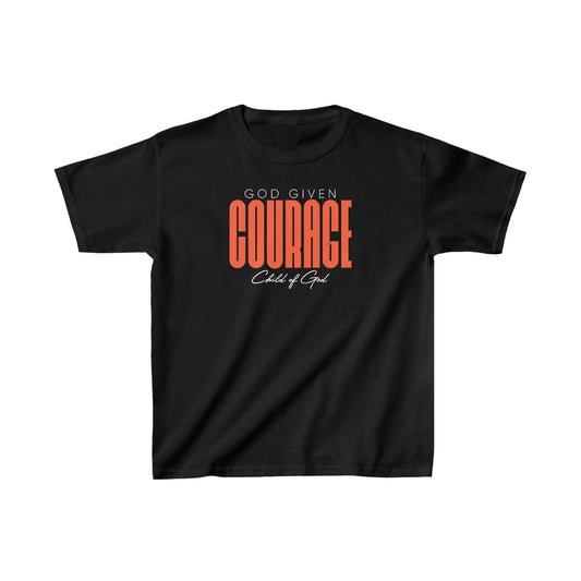 Camiseta infantil God Given Courage Heavy Cotton™