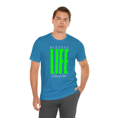 Blessed Life Men's Jersey Short Sleeve Tee