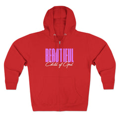 Beautiful Child of God Unisex Premium Full Zip Hoodie