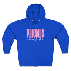 Precioso Filho de Deus Unissex Premium Full Zip Hoodie