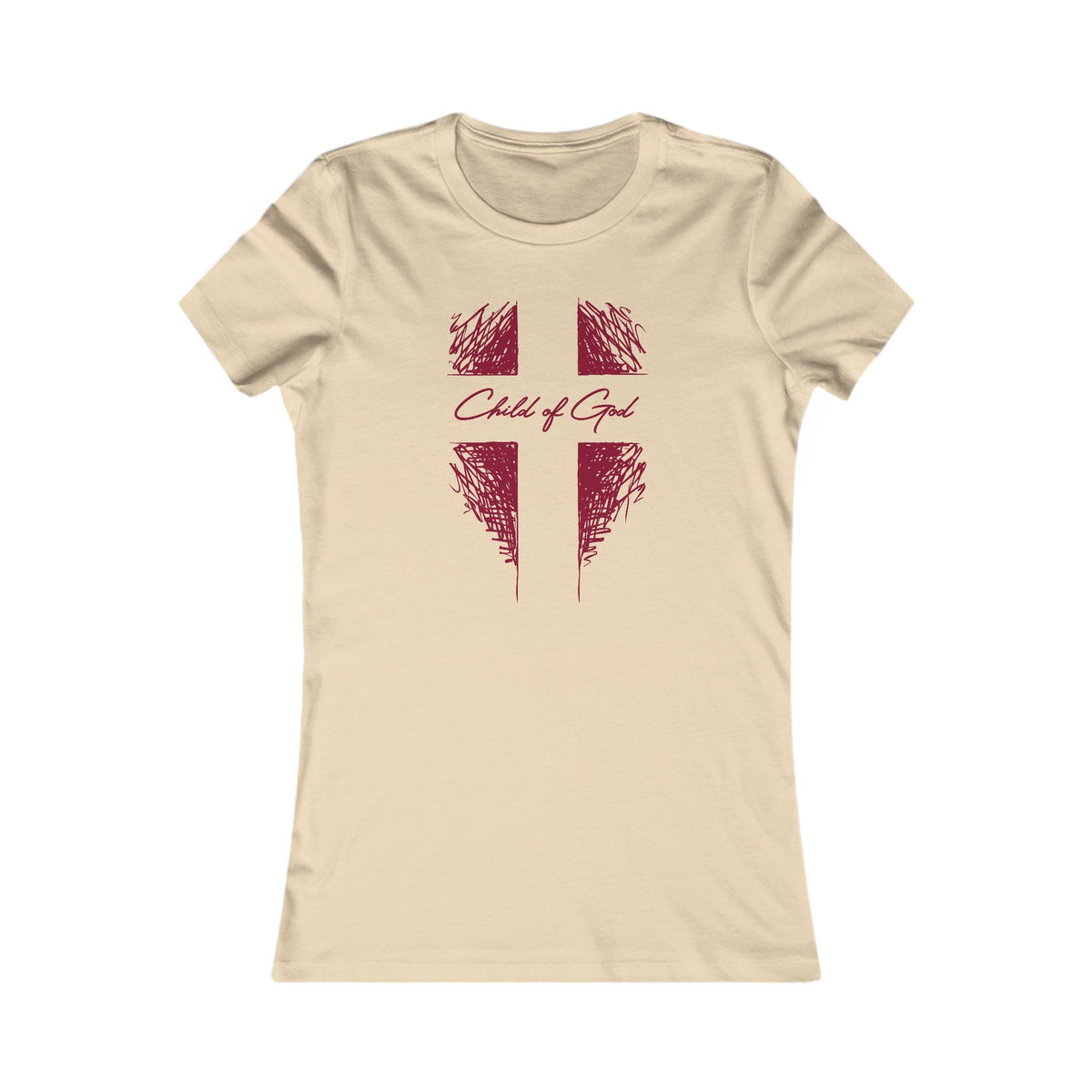 Camiseta favorita das mulheres Shield and Cross