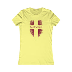 Camiseta favorita das mulheres Shield and Cross