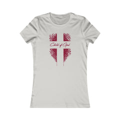 Camiseta favorita das mulheres Shield and Cross